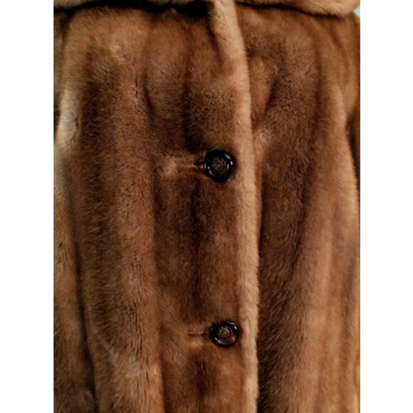 VINTAGE MINCARA BY RUSSEL TAYLOR Faux Fur Coat - Picture 5 of 6